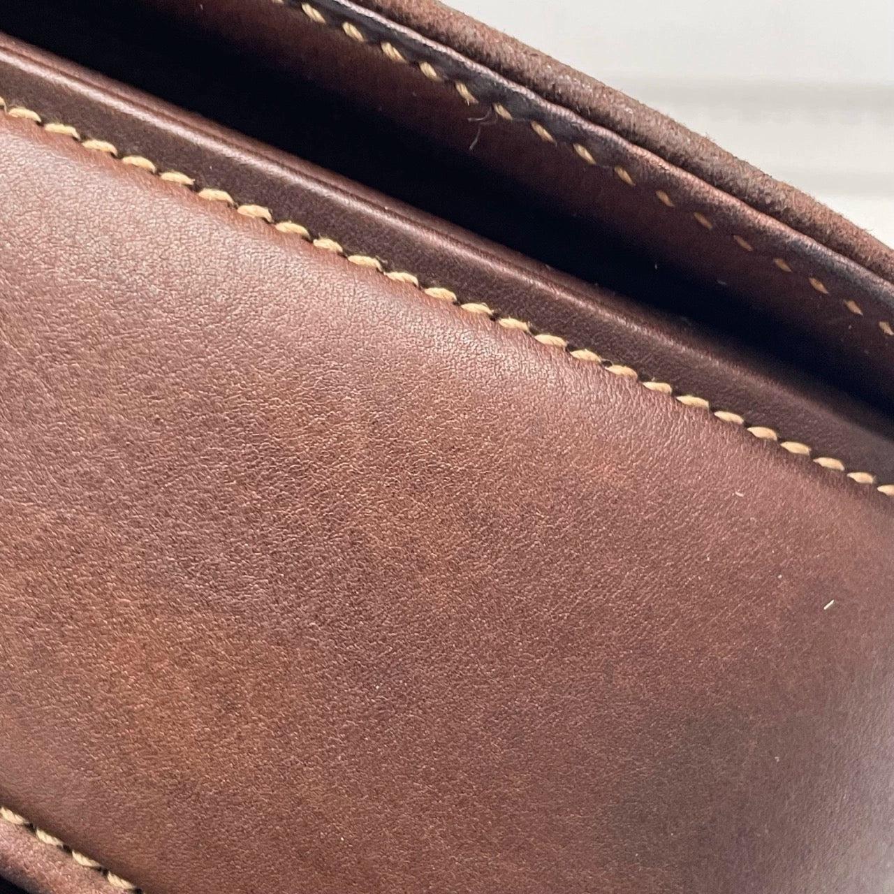 Gucci Bamboo 1947 Top Handle Bag Suede Leather Medium Dark Chocolate Brown 13