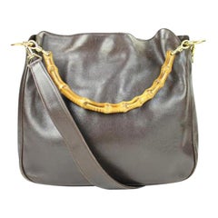 Gucci Bamboo 2way Hobo 58gga3117 Brown Leather Shoulder Bag