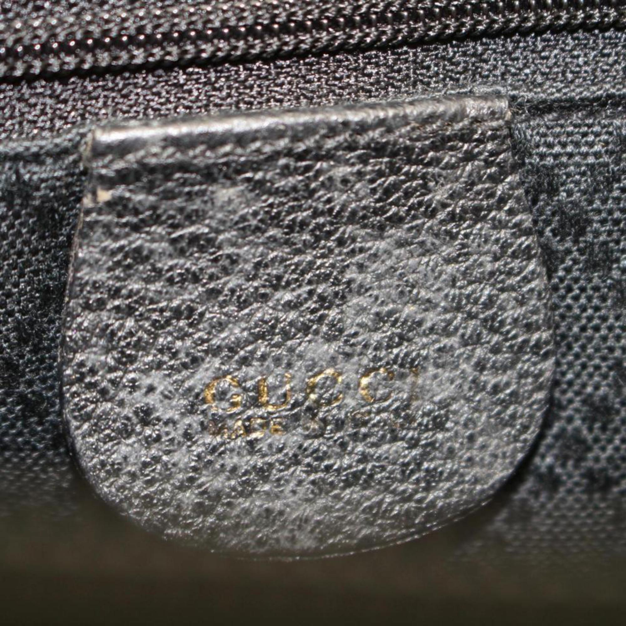 Gucci Bamboo 2way Satchel 865746 Black Suede Leather Shoulder Bag For Sale 1