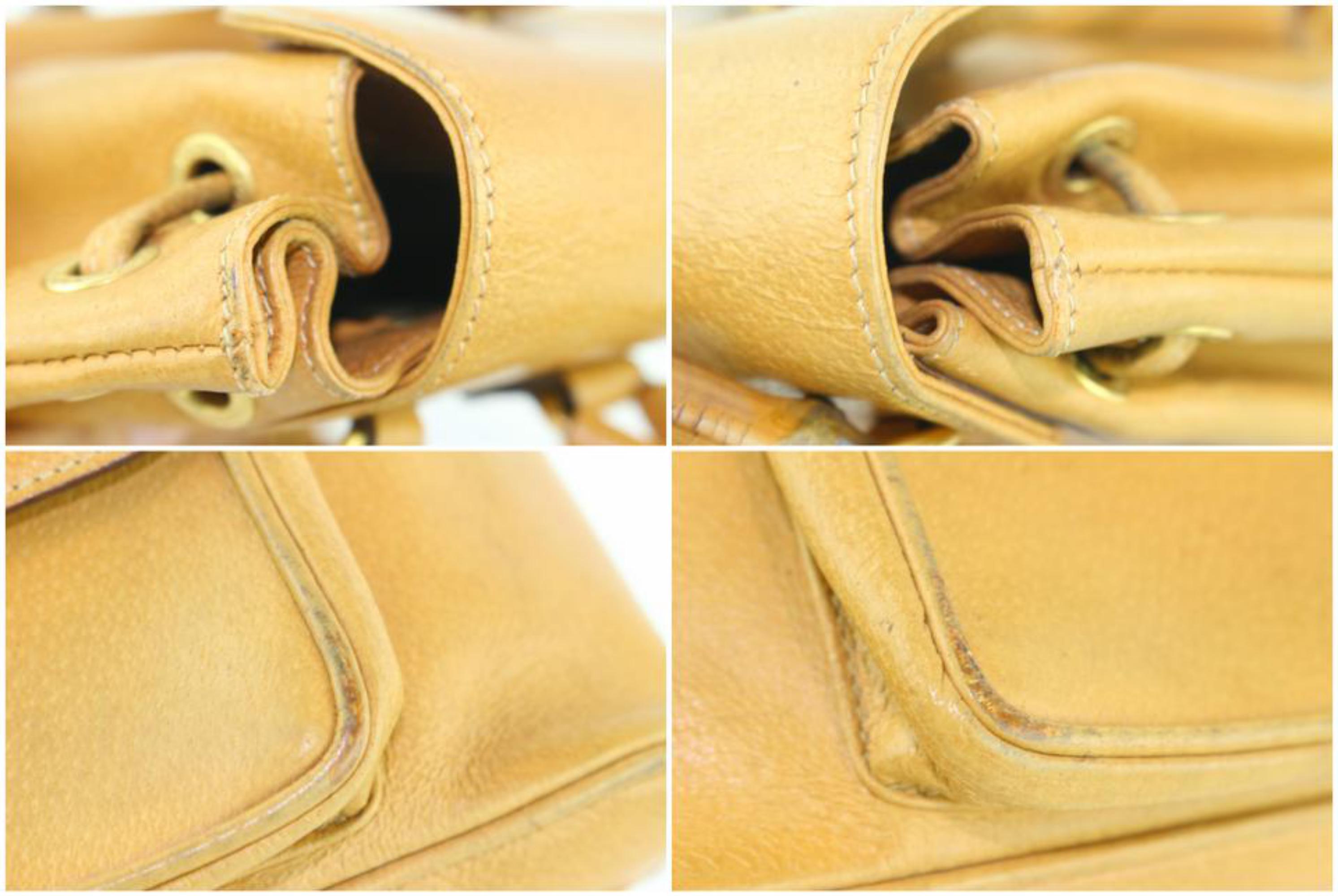 Gucci Bamboo 6gz1129 Tan Leather Backpack For Sale 6