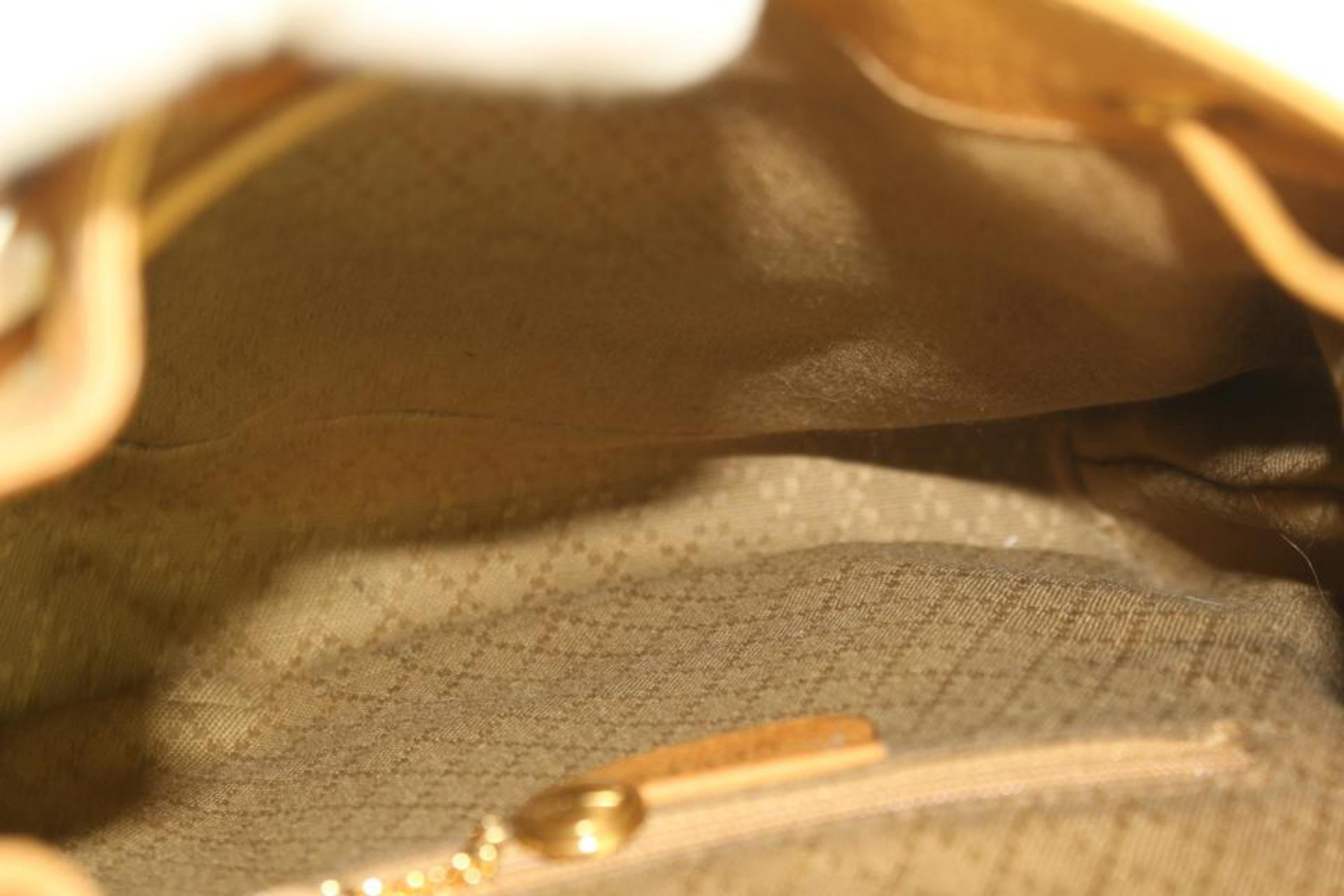 Women's Gucci Bamboo 6gz1129 Tan Leather Backpack For Sale