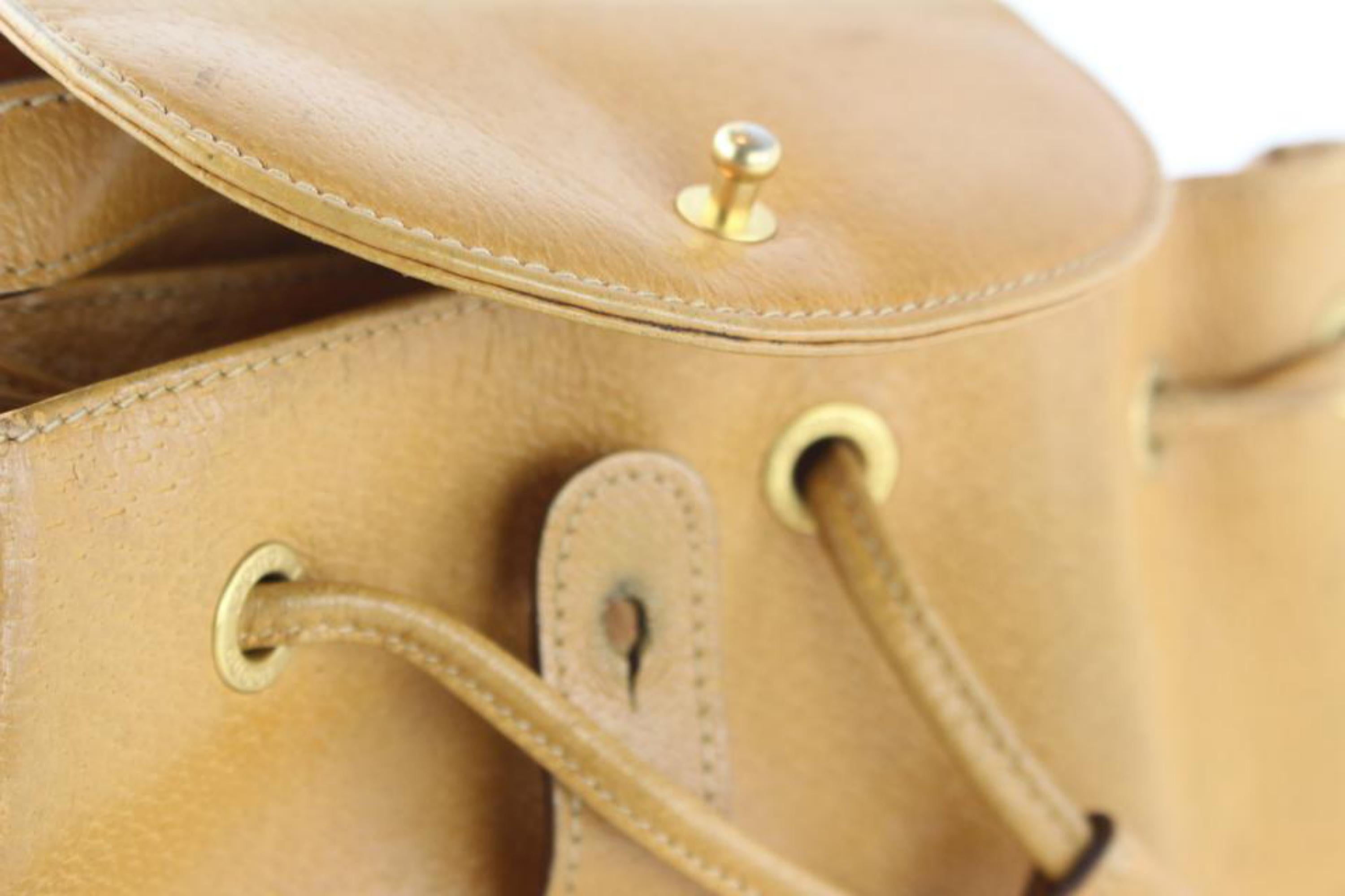 Gucci Bamboo 6gz1129 Tan Leather Backpack For Sale 5