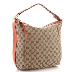Gucci Bamboo Bar Hobo GG Canvas Medium