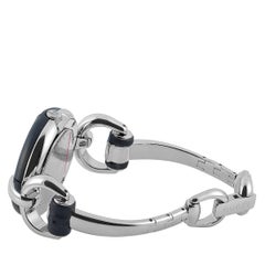 Gucci Bamboo Black Dial Stainless Steel Watch YA132405