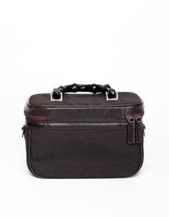 Gucci Bamboo Black On Black Vintage Vanity Bag