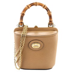 Gucci Bamboo Bucket Bag Leather Mini