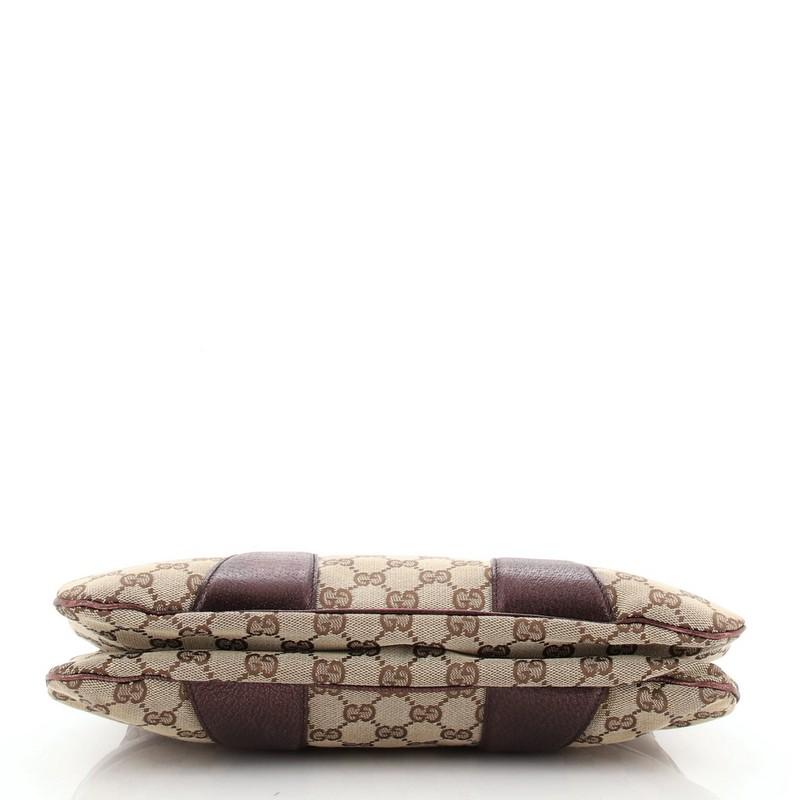 Gucci Bamboo Chain Shoulder Bag GG Canvas In Good Condition In NY, NY