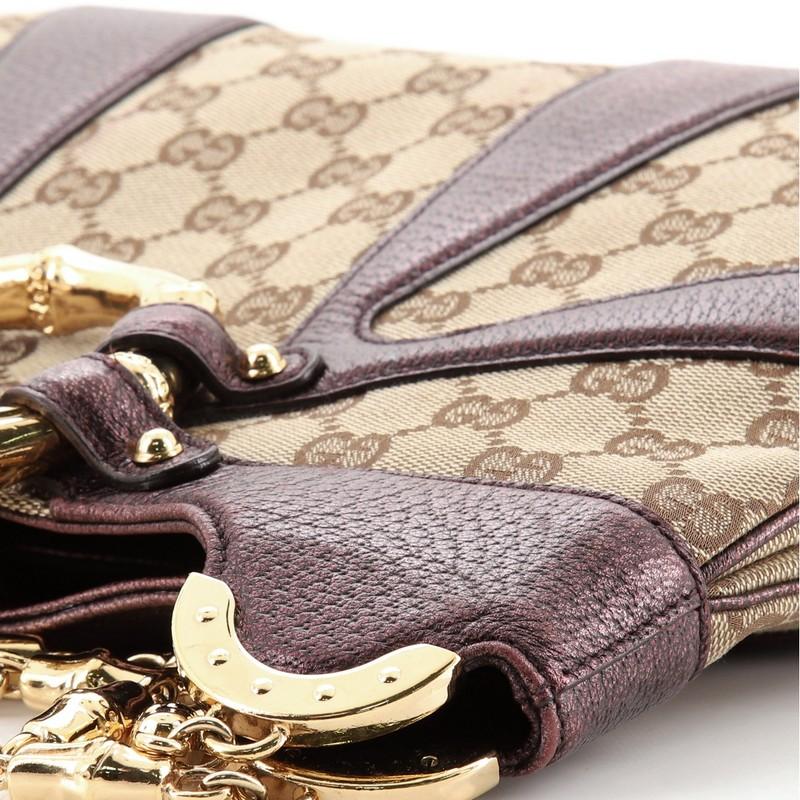 Gucci Bamboo Chain Shoulder Bag GG Canvas 2