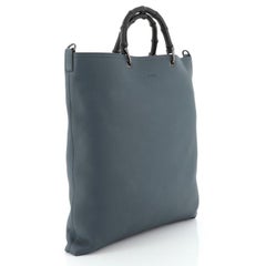 Gucci Bamboo Convertible North South Tote Leather Large