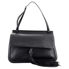 Gucci Bamboo Daily Flap Bag Leather
