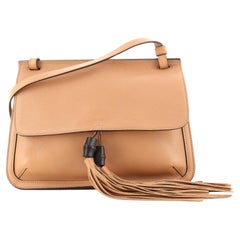 Gucci Bamboo Daily Flap Bag Leather