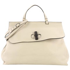 Gucci Bamboo Daily Top Handle Tasche Leder Larg