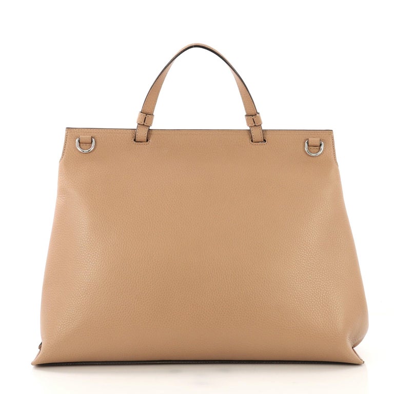 Gucci Bamboo Daily Top Handle Bag Leather Large at 1stDibs