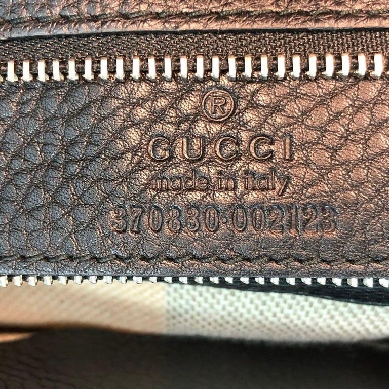 Gucci Bamboo Daily Top Handle Bag Leather Large at 1stDibs
