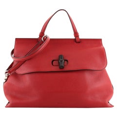 Gucci Bamboo Daily Top Handle Bag Cuir Large