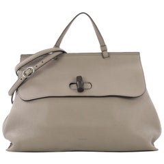 Gucci Bamboo Daily Top Handle Bag Cuir Large