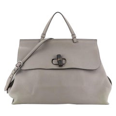 Gucci Bamboo Daily Top Handle Bag Cuir Large