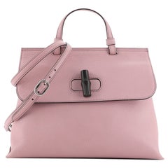 Gucci Bamboo Daily Top Handle Bag Leather Medium