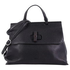 Gucci Bamboo Daily Top Handle Bag Leather Medium