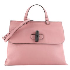Gucci Bamboo Daily Top Handle Bag Leather Medium