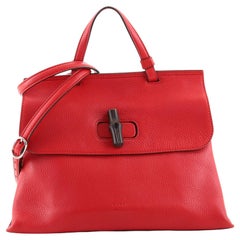 Gucci Bamboo Daily Top Handle Bag Leather Medium