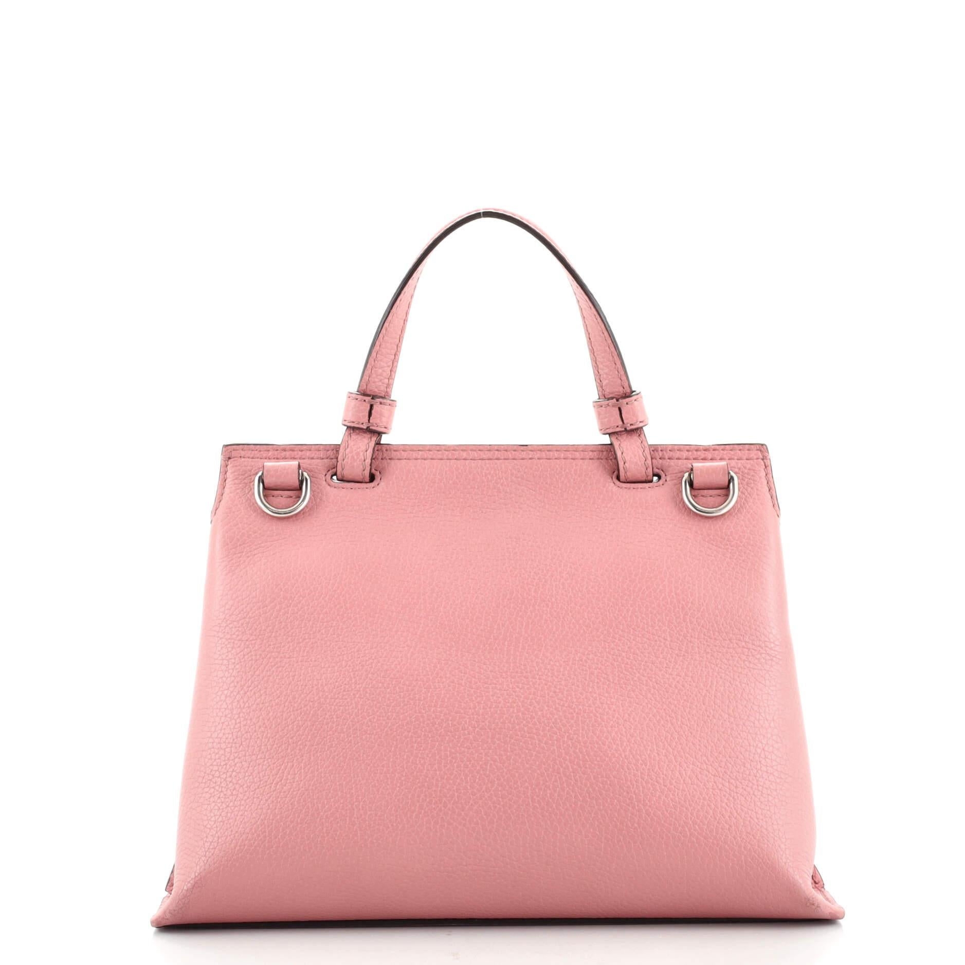 Gucci Bamboo Daily Top Handle Tasche aus Leder im Zustand „Gut“ in NY, NY