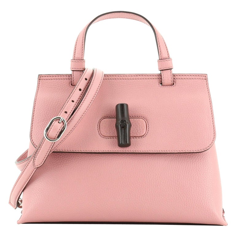 Gucci Bamboo Daily Top Handle Bag Leather Small at 1stDibs