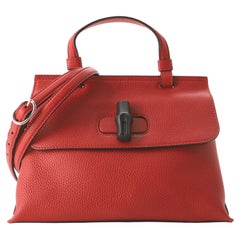 Gucci Bamboo Daily Top Handle Bag Leather Small