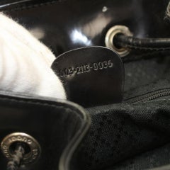 Gucci Bamboo Drawstring Bucket Sling Backpack 869292 Black Nylon Shoulder Bag