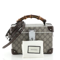 Gucci Bamboo Globe-Trotter Vanity Case GG Coated Canvas