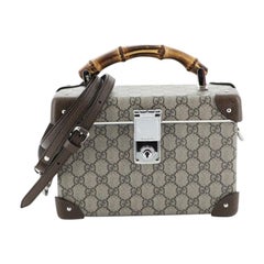 Gucci Bamboo Globe-Trotter Vanity Case GG Coated Canvas