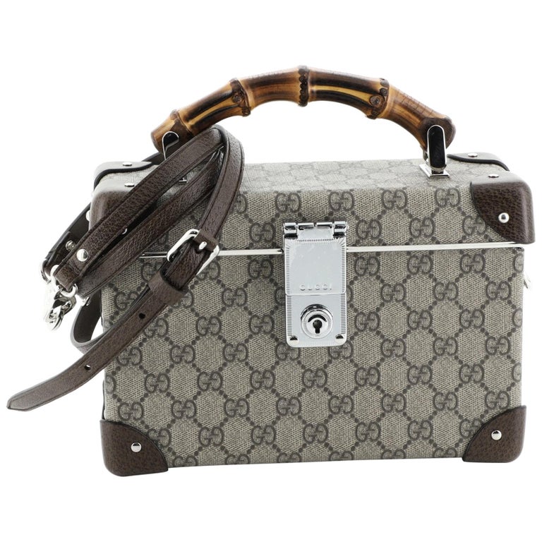 Gucci Bamboo Globe-Trotter Vanity Case GG Coated Canvas at 1stDibs