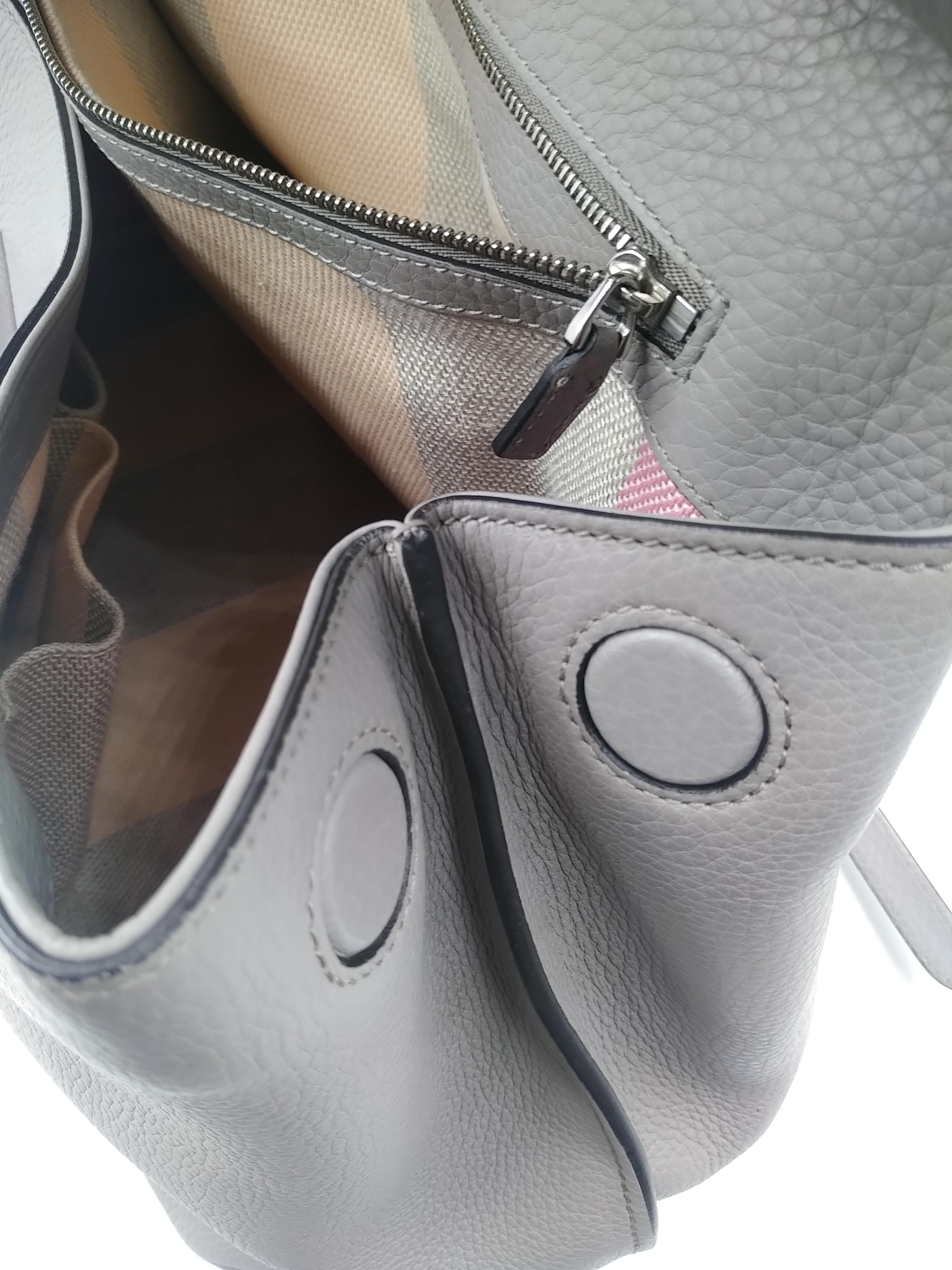 Gucci Bamboo Gray Daily Top Handle Umhängetasche Groß 7
