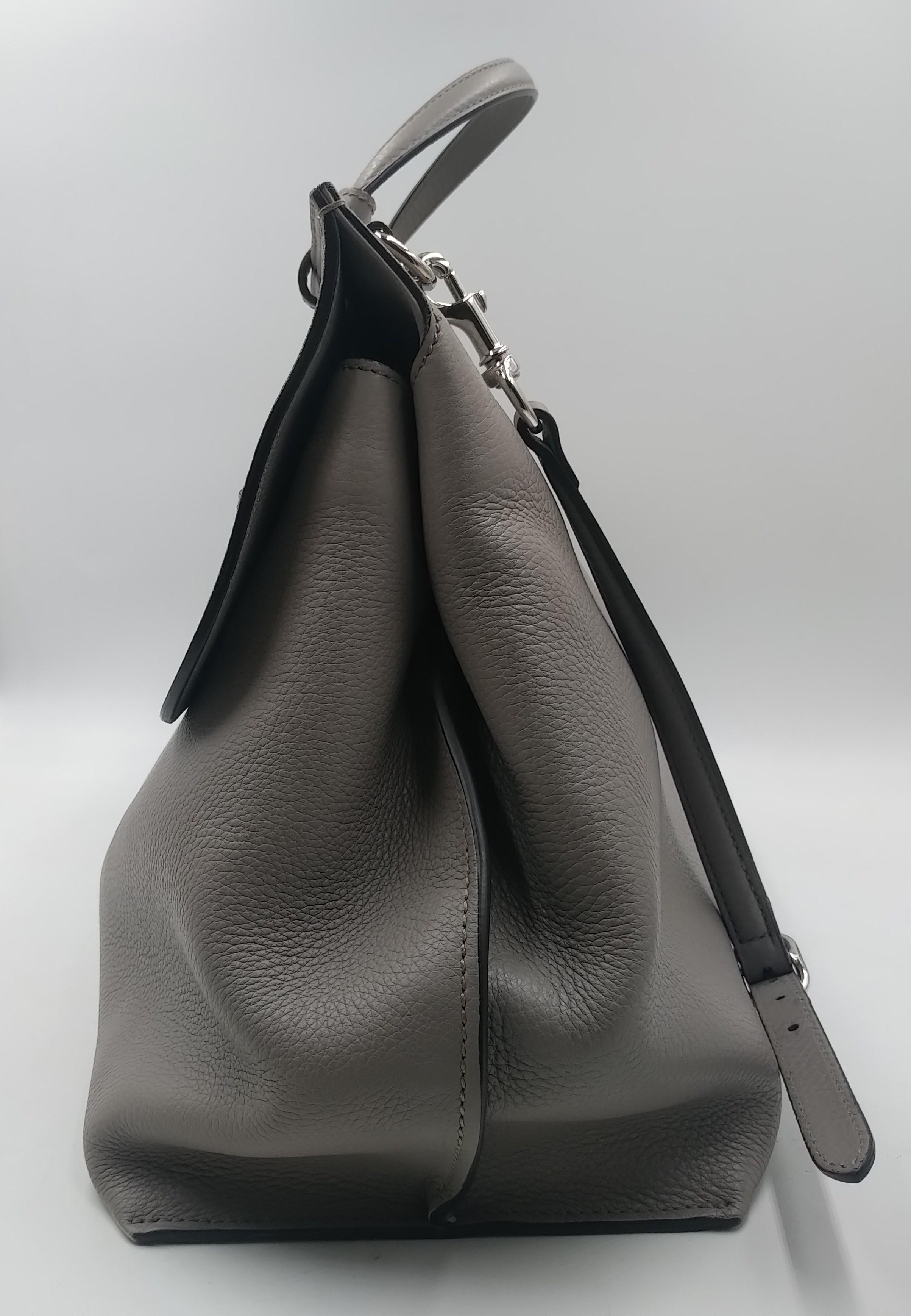 Gucci Bamboo Gray Daily Top Handle Shoulder Bag Large 1