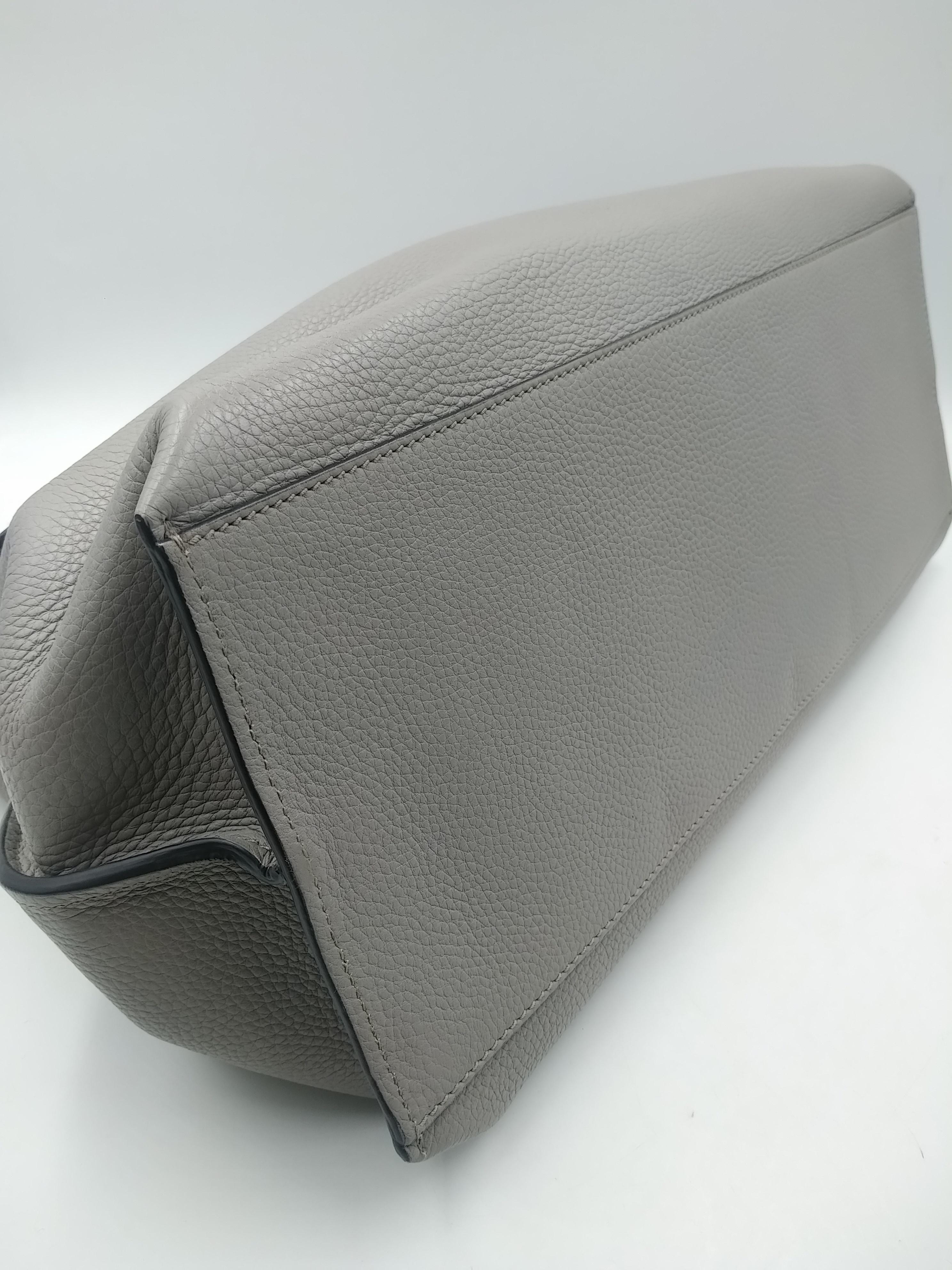 Gucci Bamboo Gray Daily Top Handle Shoulder Bag Large 2