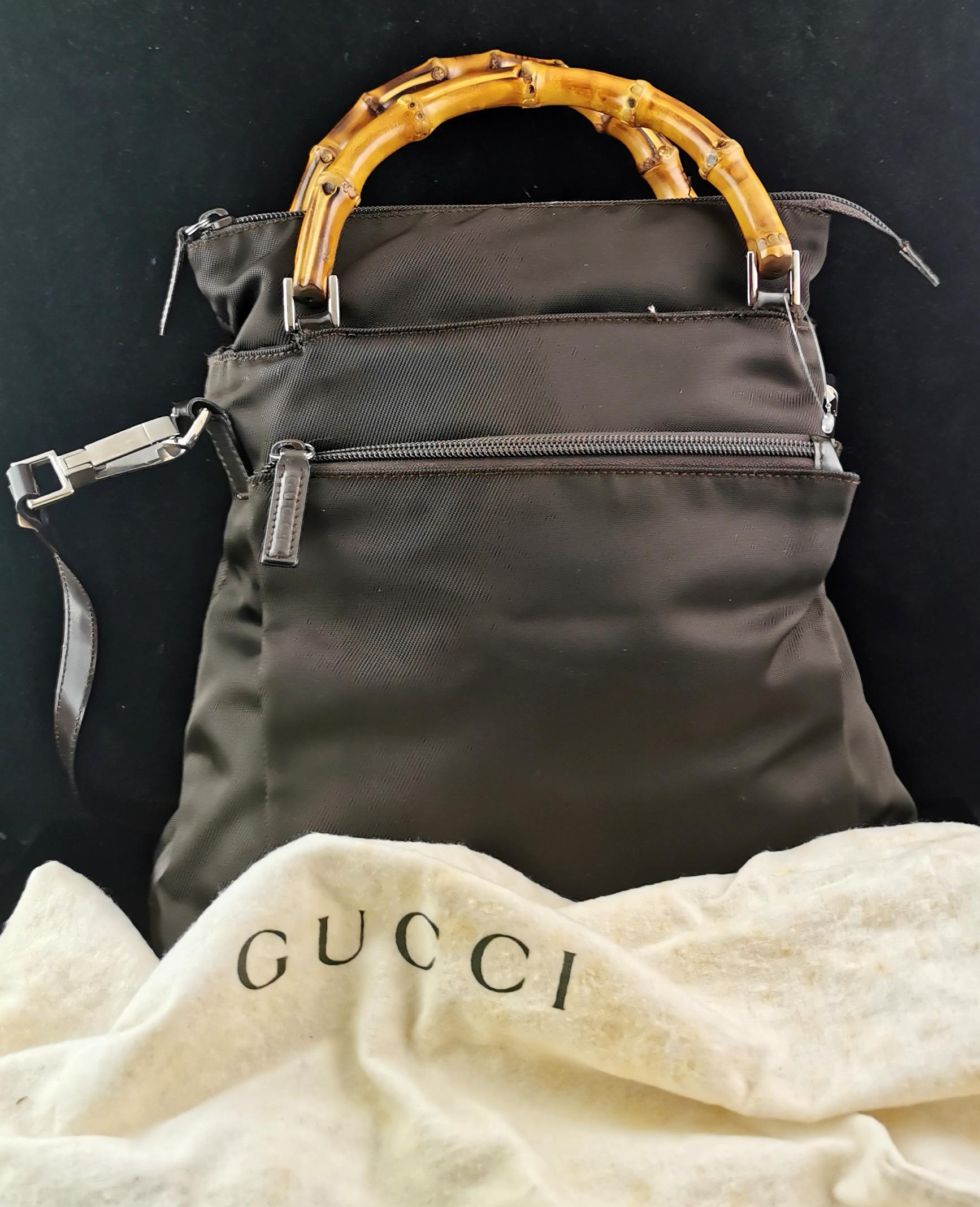 Gucci Bamboo handle tote bag, two way  12