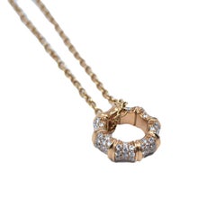 Gucci Bamboo in 18 Karat Rose Gold and Diamonds Necklace