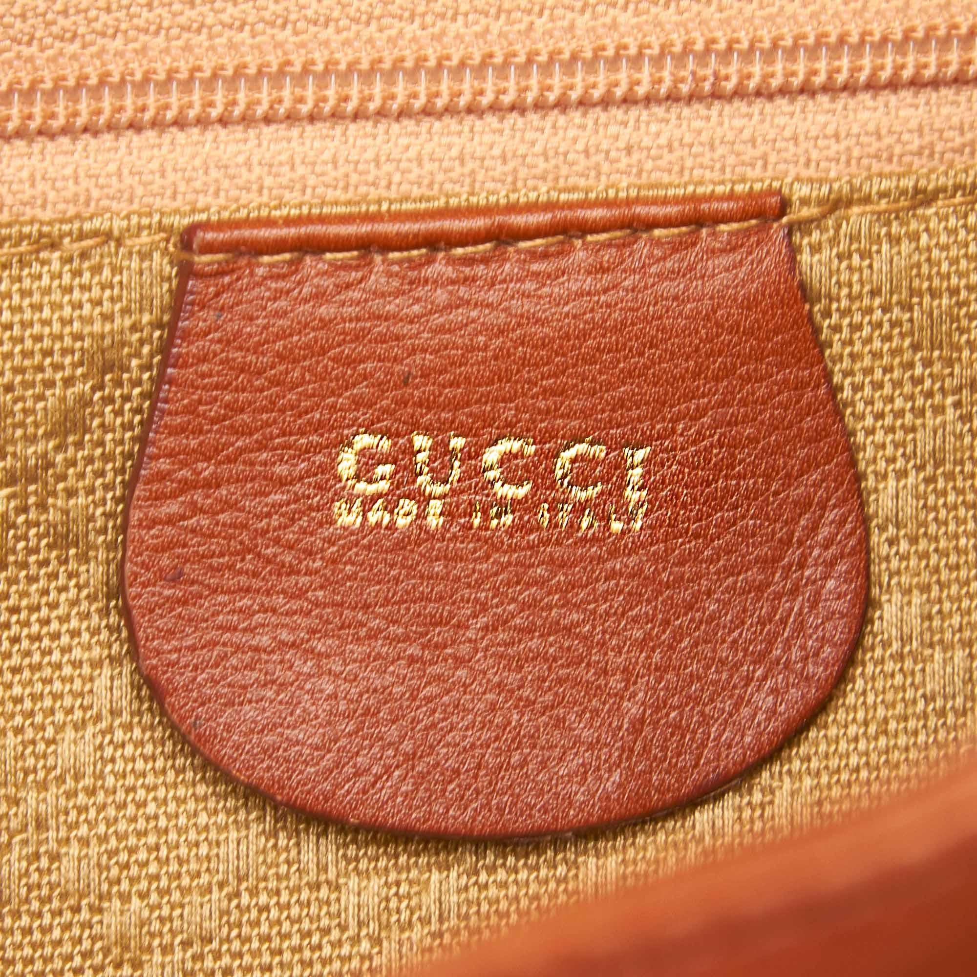 Gucci Bamboo Leather Drawstring Backpack 1
