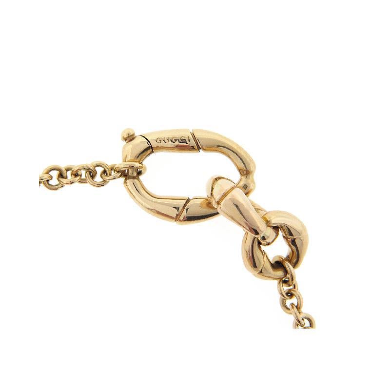 Gucci Bambus-Gliederarmband 18K Gelbgold (Zeitgenössisch) im Angebot
