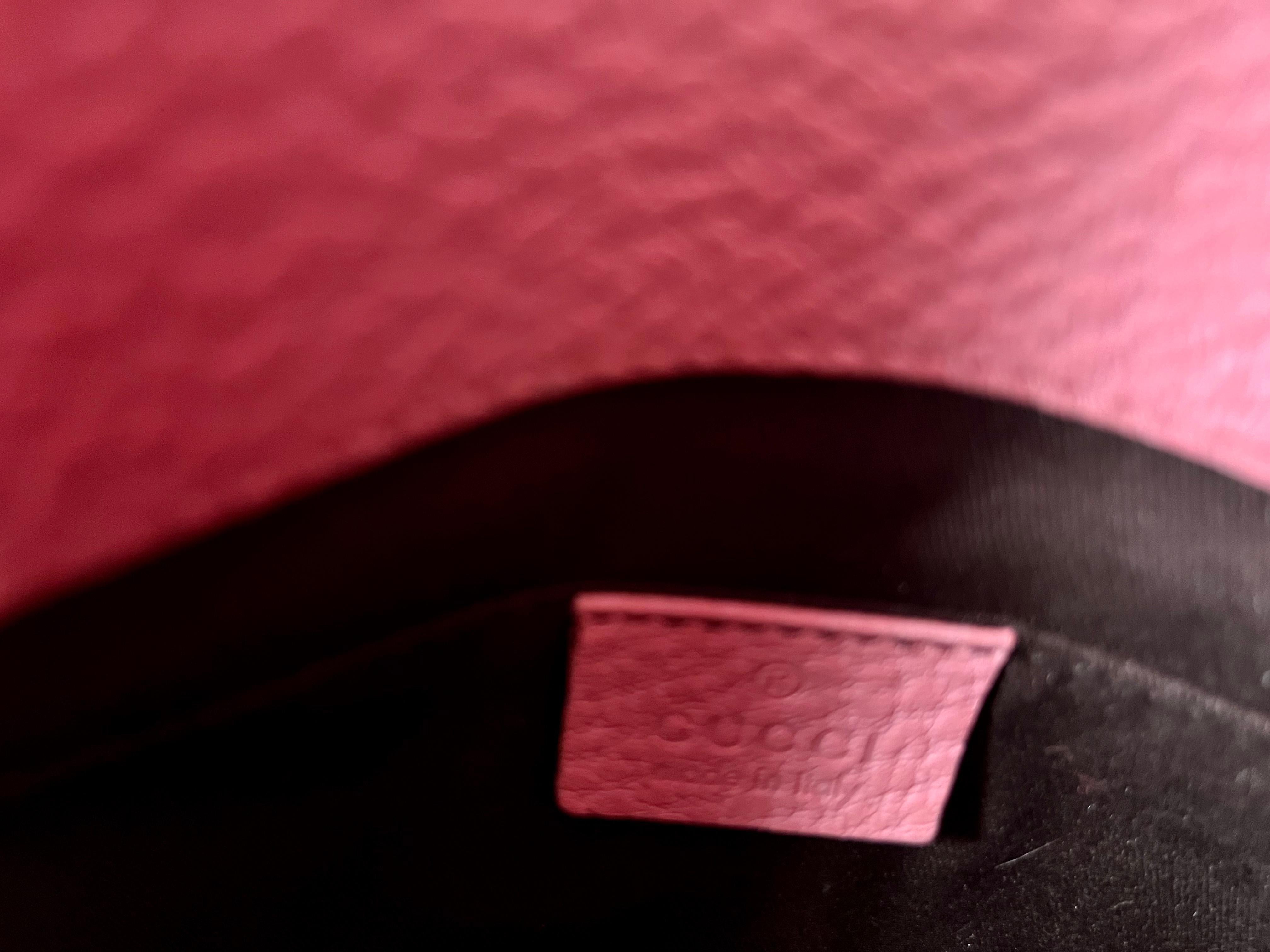 Gucci Bamboo pink leather bag 5