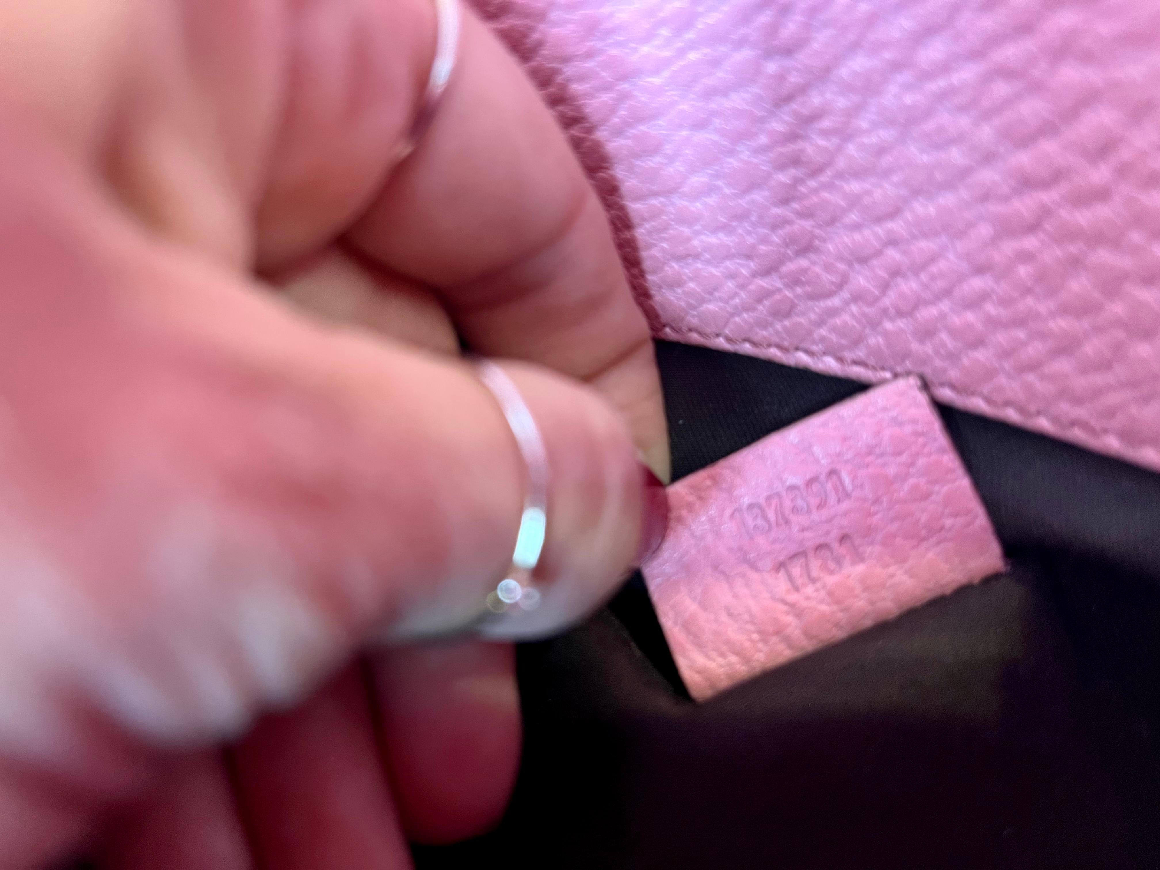 Gucci Bamboo pink leather bag 6