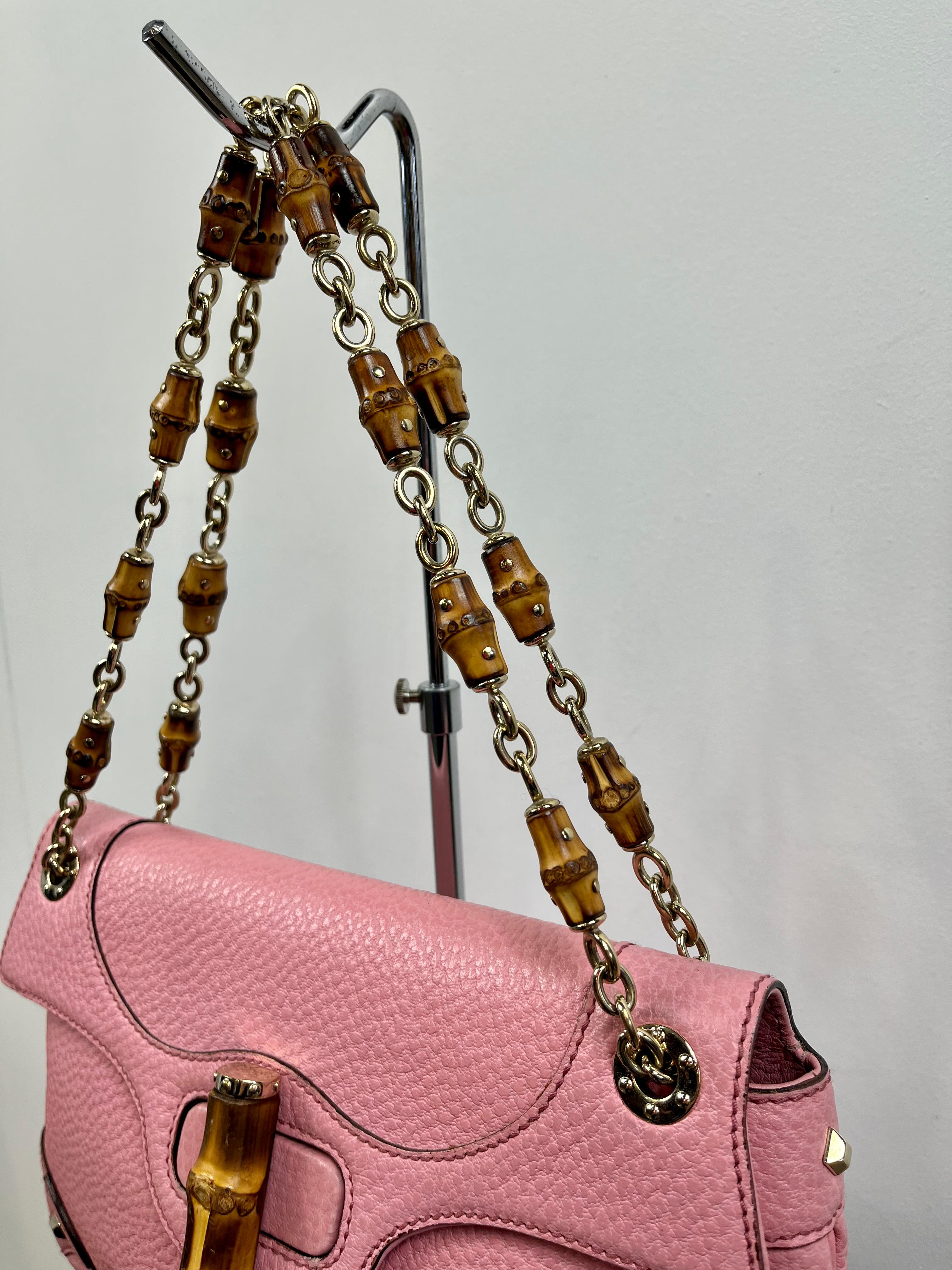 gucci bamboo bag pink