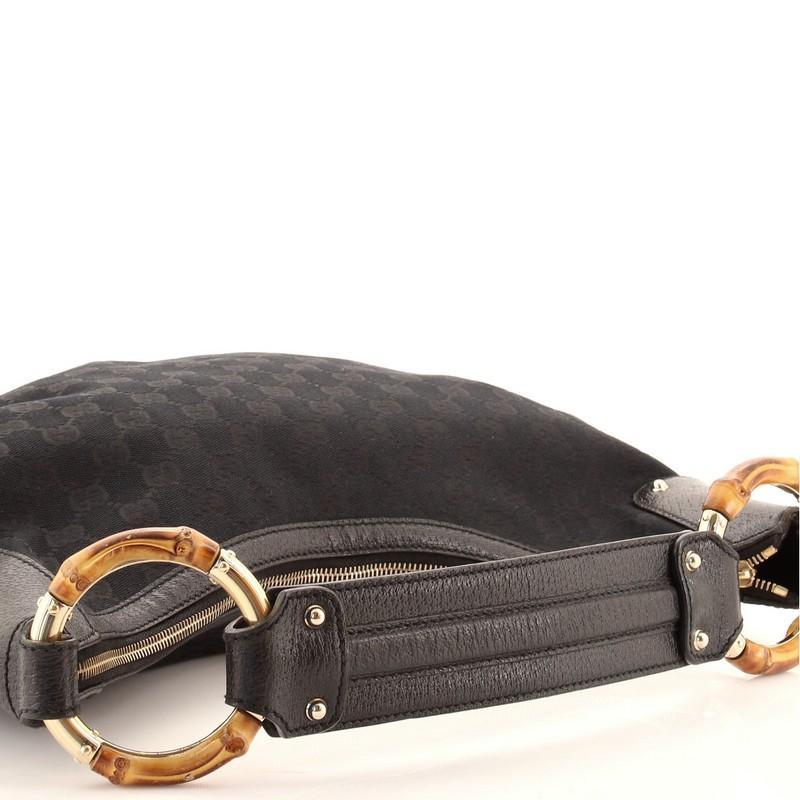 Gucci Bamboo Ring Halbmond Hobo GG Canvas Medium 1