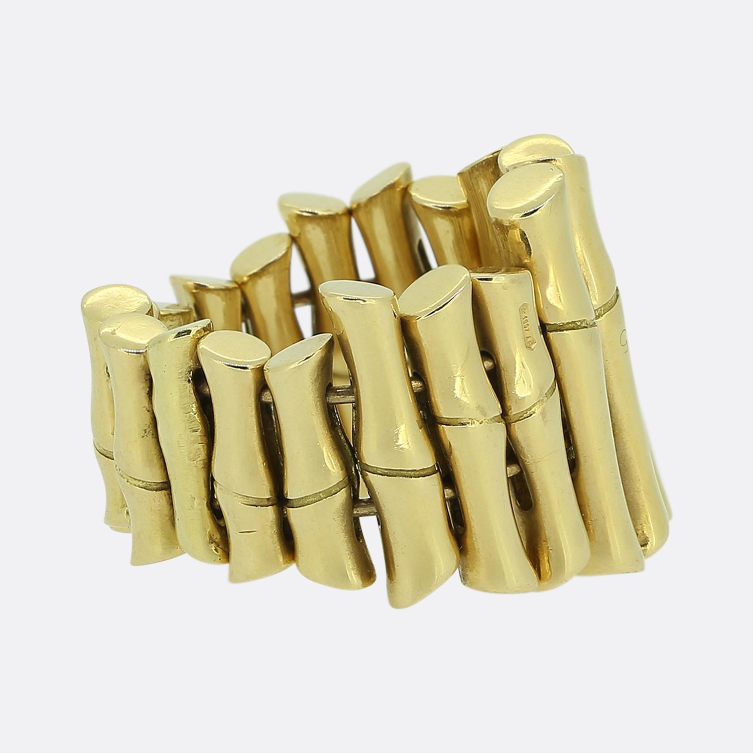 Gucci Bamboo Ring Size M (53) In Good Condition In London, GB
