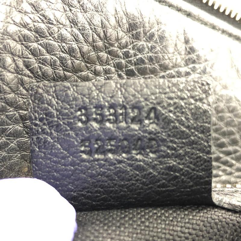 Black Gucci Bamboo Shopper Boston Bag Leather Medium