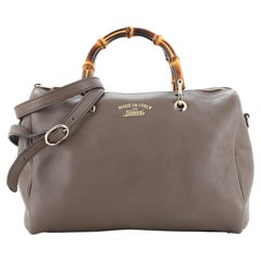 Gucci Bamboo Shopper Boston Bag Leather Medium