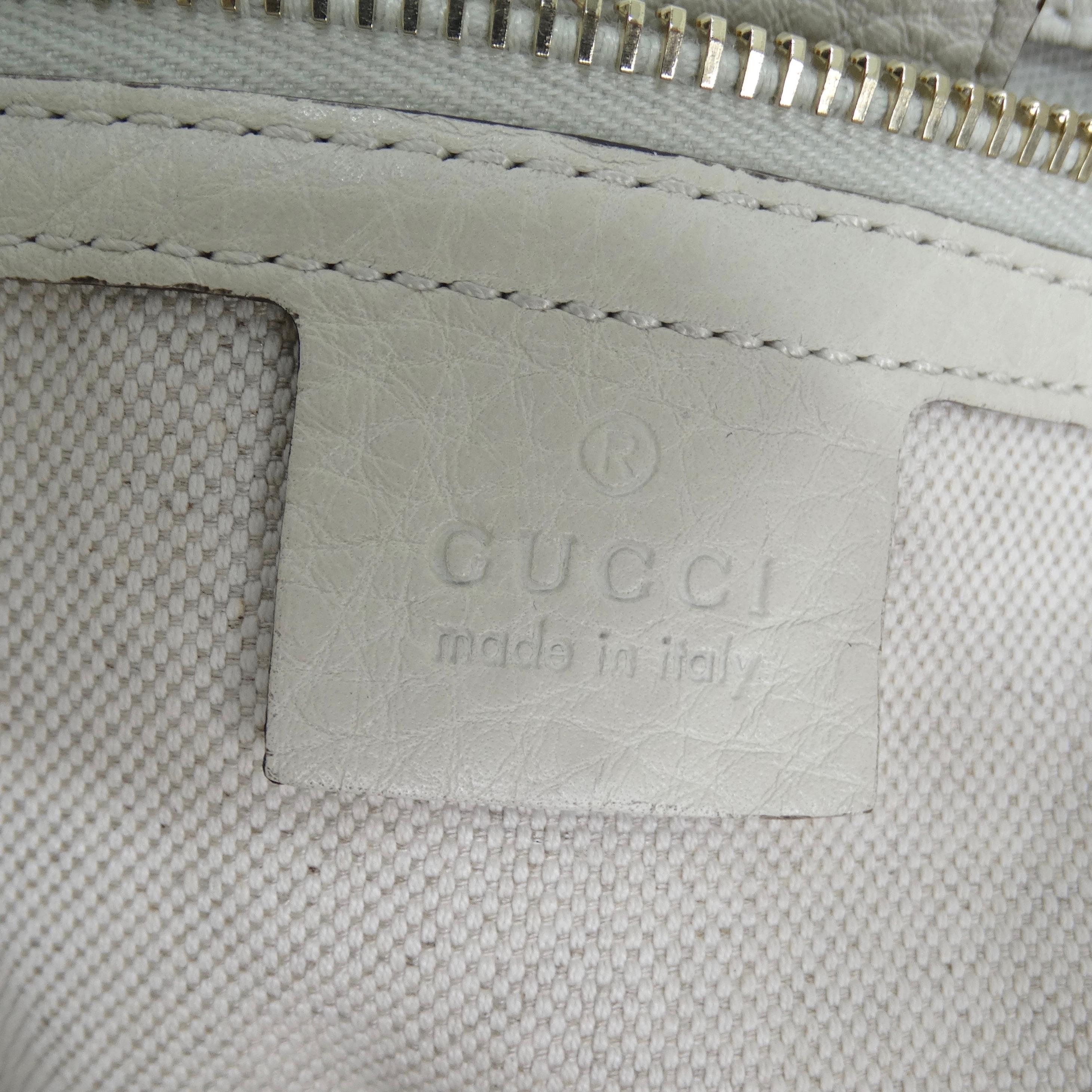 Gucci Bamboo Shopper Leather Tote Bag For Sale 8