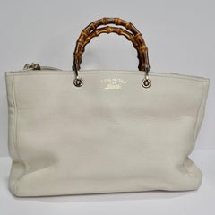 Gucci Bamboo Shopper Leather Tote Bag