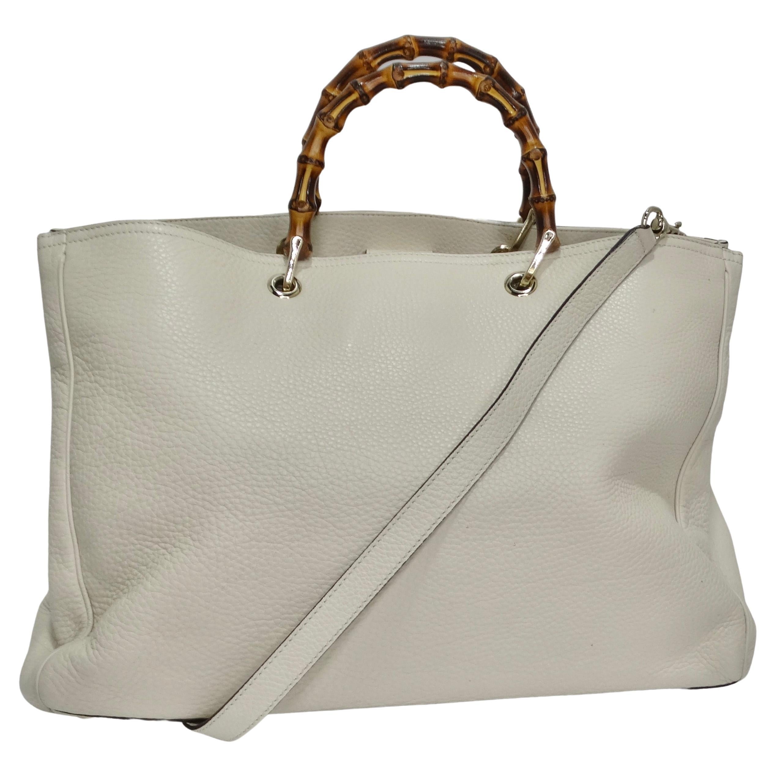 Gucci Ophidia Webbing-Trimmed Printed Coated-canvas and Leather Tote - White - One Size