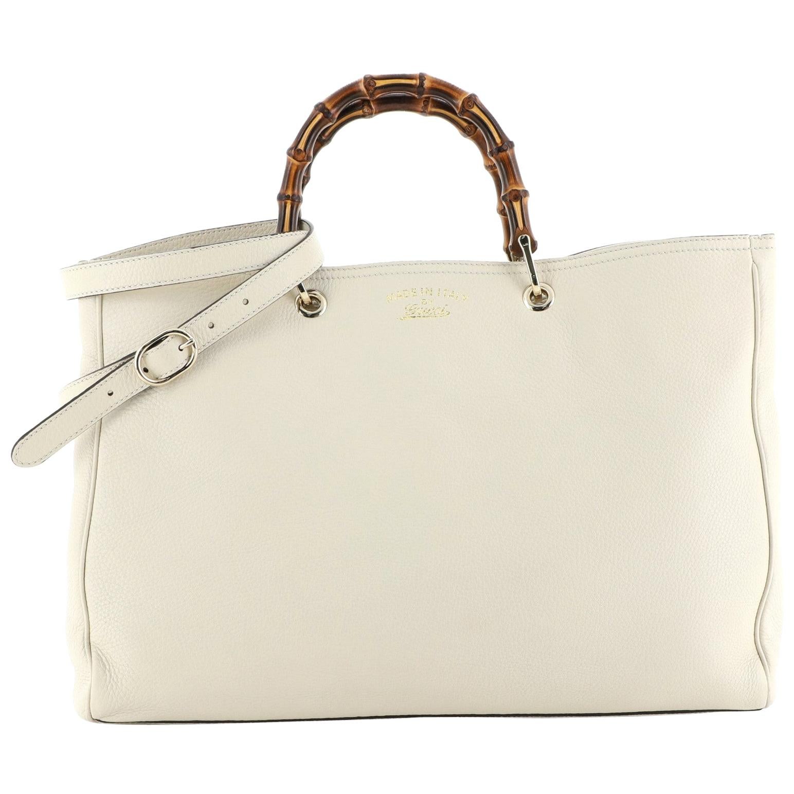 gucci bamboo shopper large